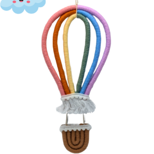 Montgolfière multicolore