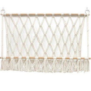 Filet de rangement en macramé
