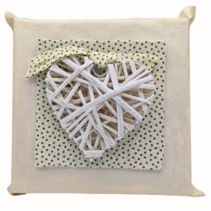 Tableau Coeur blanc