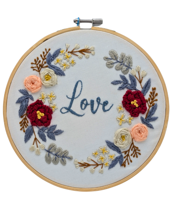 Cadre brodé Flowers of Love